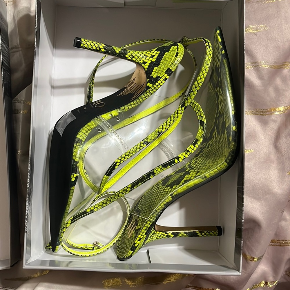 Green Jlo sling back